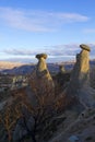 Sunset in mountains in Cappadocia, Goreme Turkey