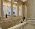 Impressive Columns and Stairway inside of the Asian Museum of Ar