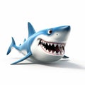 Impressive 3d Cartoon Shark With Realistic Pixar Style