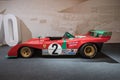 Impressive Ferrari 312 PB from 1973 from Le Mans endurance races Royalty Free Stock Photo