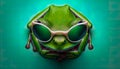 Impressive Frog with Colorful Sunglasses: A Masterpiece of Modern Art in Stunning 4K Resolution!