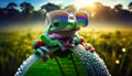 Impressive Frog with Colorful Sunglasses: A Masterpiece of Modern Art in Stunning 4K Resolution!