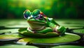 Impressive Frog with Colorful Sunglasses: A Masterpiece of Modern Art in Stunning 4K Resolution!