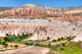 Impressive fungous forms of sandstone in the canyon of Cappadocia