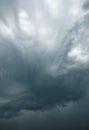 Impressive gray clouds in the sky Royalty Free Stock Photo