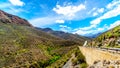 The impressive Huisrivierpas, Huis River Pass, on highway 62 between Ladismith and Calitzdorp in the Little Karoo of Western C