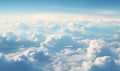 impressive image of an aerial view of beautiful clouds on a lovely day. Generative AI Royalty Free Stock Photo