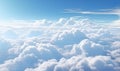 impressive image of an aerial view of beautiful clouds on a lovely day. Generative AI Royalty Free Stock Photo