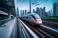 China\'s sleek high-speed train, a symbol of modernization and technological progress