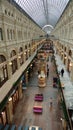 Interior, Architecture, Glass dome, Trade, Business, Pleasure, GUM, Moscow.