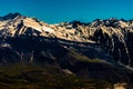 impressive landscape of the chilean andes in spring with the snowy peaks