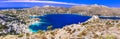 Impressive landscape of Greece,Leros ilsand.