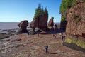 Impressive landscape at Hopewell Rocks Park