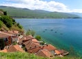 Impressive landscape of Lake Ohrid waterfront