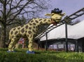 An impressive Lego giraffe at Legoland