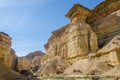 Impressive natural canyon in the Namibe Desert of Angola Royalty Free Stock Photo