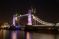 Impressive night shot of the Tower Bridge