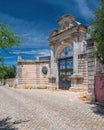 Original Main Entrance, Estoi Palace, Estoi, Algarve, Portugal. Royalty Free Stock Photo