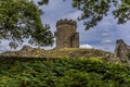 An outcrop of Precambrian rocks in Bradgate Park, Leicestershire around the Old John Folly