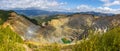 Impressive panorama view of copper quarry, Rosia Poieni, Romania Royalty Free Stock Photo