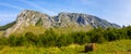 Impressive panorama view on Rimetea Village, Piatra Secuiului, Coltii Trascaului Royalty Free Stock Photo