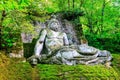 Mysterious park of Monsters of Bomarzo - landmarks of Italy Royalty Free Stock Photo