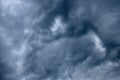 Impressive pattern of clouds before rain Royalty Free Stock Photo