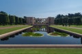 The impressive reflecting pool at The Normandy American Cemetery and Memorial, France Royalty Free Stock Photo