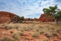 Rim hiking trail located in the Red Centre, Kings Canyon, Northern Territory, Australia Royalty Free Stock Photo