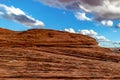 Impressive rock lines under the blue sky, The Chains, Page, Arizona, USA Royalty Free Stock Photo