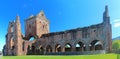 Panorama of Sweetheart Abbey in Afternoon Sun, New Abbey, Scotland, United Kingdom