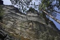 Impressive sandstone rock spotted between Hrensko and Mezni Louka