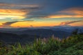 Impressive scenery during sunset from Kiew Lom viewpoint,Pang Mapa districts,Mae Hong Son,Northern Thailand.