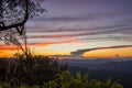 Impressive scenery during sunset from Kiew Lom viewpoint,Pang Mapa districts,Mae Hong Son,Northern Thailand.