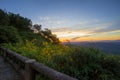 Impressive scenery during sunset from Kiew Lom viewpoint,Pang Mapa districts,Mae Hong Son,Northern Thailand.