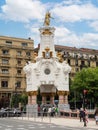 sculptures at Bridge of Maria Cristina in San Sebastian, Spain.