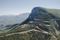 The impressive Serra da Leba mountain pass with many winding curves near Lubango, Angola Royalty Free Stock Photo