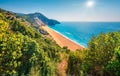 Impressive spring view of Milos Beach