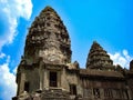 Impressive stone towers at Angkor Wat