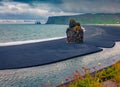 Impressive summer view of nature reserve - Reynisfjara Beach, Vik location, Iceland, Europe.