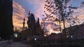 ÃÂ°mpressive sunrise around Emirsultan Mosque Bursa Turkey Royalty Free Stock Photo