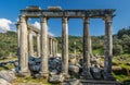 Impressive Temple of Zeus Lepsinos. Euromus Euromos Ancient City, Milas, Mugla, Turkey