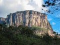 Impressive table-top mountain in Canaima National Park, Venezuela Royalty Free Stock Photo