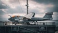 Impressive USS Midway Aircraft Carrier in San Diego, CA Royalty Free Stock Photo