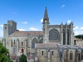 Impressive view of the exterior of the Basilica of Saints Nazarius and Celsus in France