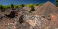 The ancient Silver Mines near Lavrion, Peleponnes, Greece Royalty Free Stock Photo