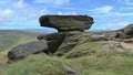 Noe Stool on Kinder Scout looking westerly Royalty Free Stock Photo