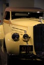 Impressive view of 1936 Pierce Arrow Convertible Coupe, Saratoga Auto Museum,New York,2015 Royalty Free Stock Photo