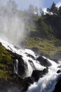 Impressive waterfall, Norway. Royalty Free Stock Photo