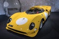 Impressive yellow Ferrari 365 P2, a Le Mans competition car